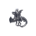 Fashion Retro Flying Dragon Stainless Steel Jewelry Titanium Steel Pendant Silver Jewelry Necklace